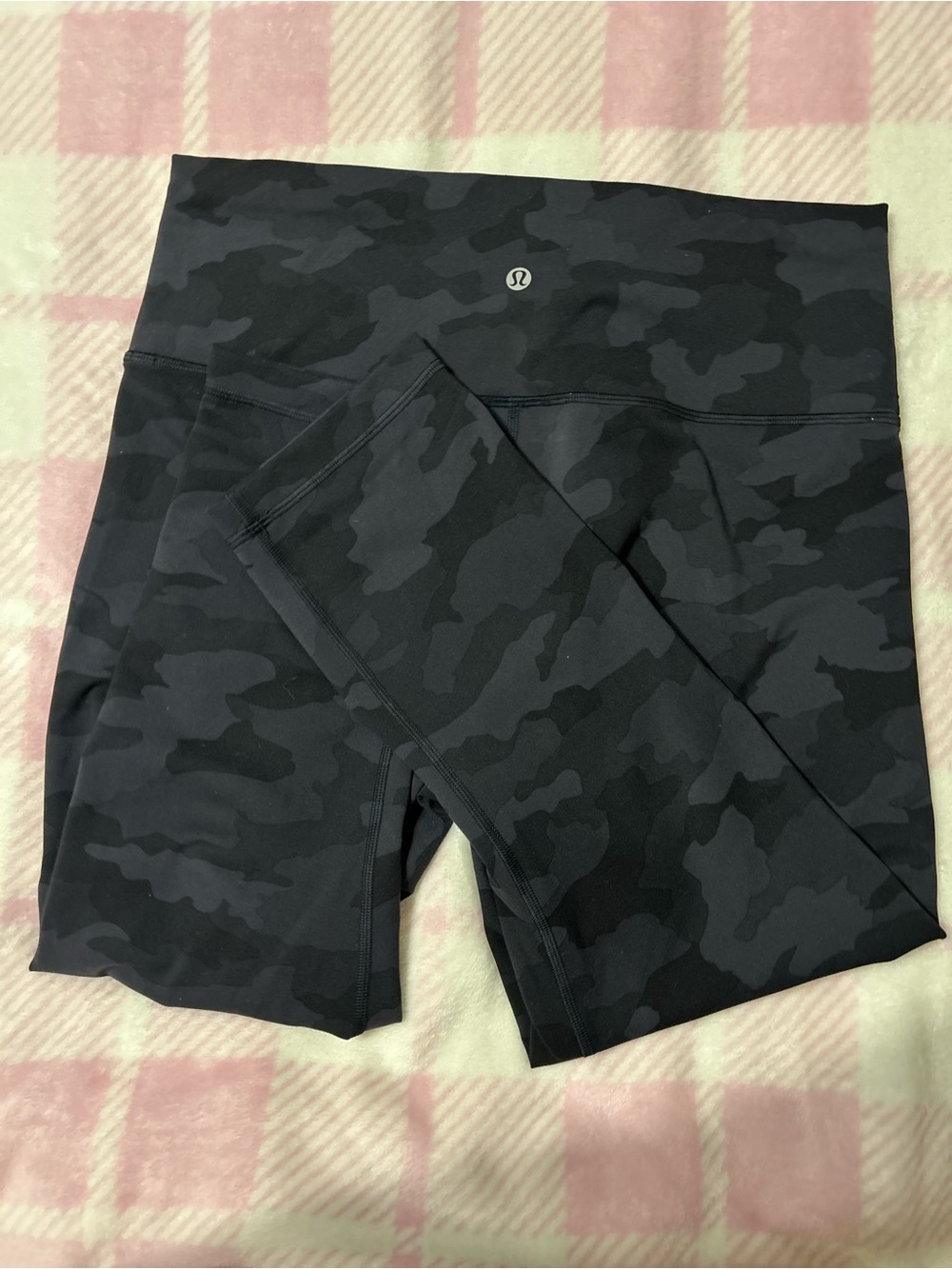 lululemon athletica Black Camo High-Rise Bike Shorts